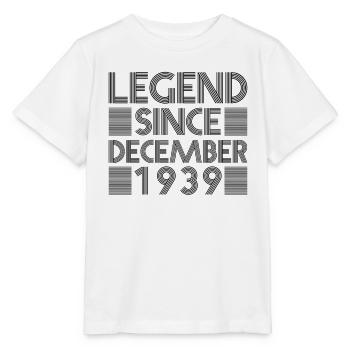 Legenden Geburtstag Dezember 1939 geboren Geschenk - Stanley/Stella Kinder T-Shirt MINI CREATOR  - Weiß - Vorne - Maike (125cm)