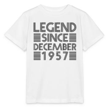 Legenden Geburtstag Dezember 1957 geboren Geschenk - Stanley/Stella Kinder T-Shirt MINI CREATOR  - Weiß - Vorne - Maike (125cm)