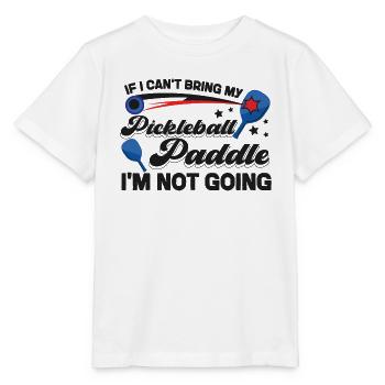Pickleball si je ne peux pas apporter mon - T-shirt bio MINI CREATOR Stanley/Stella Enfant - blanc - Devant - Maike (125cm)
