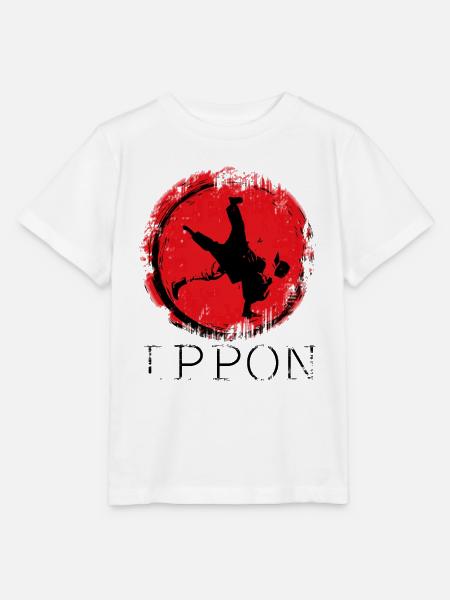 judo ippon Tshirt Design - Stanley/Stella Kinder T-Shirt MINI CREATOR  - Weiß