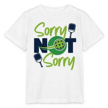 Pickleball désolé pas désolé - T-shirt bio MINI CREATOR Stanley/Stella Enfant - blanc - Devant - Maike (125cm)