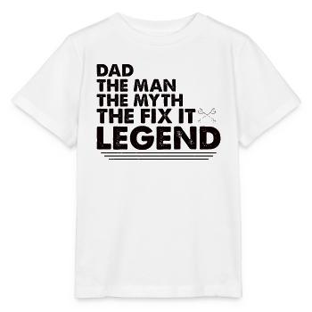 Père Bricoleur Bricoleur - T-shirt bio MINI CREATOR Stanley/Stella Enfant - blanc - Devant - Maike (125cm)