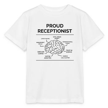 Réceptionniste - T-shirt bio MINI CREATOR Stanley/Stella Enfant - blanc - Devant - Maike (125cm)