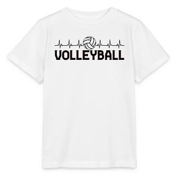 Volleyball Volley Aufschlag Volleyballspieler - Stanley/Stella Kinder T-Shirt MINI CREATOR  - Weiß - Vorne - Maike (125cm)