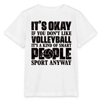 Volleyball Volley Aufschlag Volleyballspieler - Stanley/Stella Kinder T-Shirt MINI CREATOR  - Weiß - Vorne - Maike (125cm)