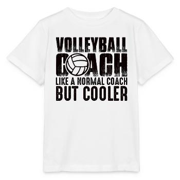 Volleyball Aufschlag Volleyballspieler Trainer - Stanley/Stella Kinder T-Shirt MINI CREATOR  - Weiß - Vorne - Maike (125cm)
