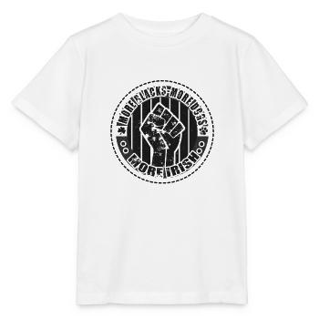 Plus de Noirs Plus de chiens Plus d’Irlandais - T-shirt bio MINI CREATOR Stanley/Stella Enfant - blanc - Devant - Maike (125cm)