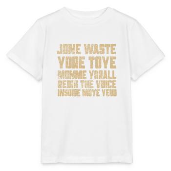 Jone Waste Yore Toye Monme Yorall RedIII The Voice - T-shirt bio MINI CREATOR Stanley/Stella Enfant - blanc - Devant - Maike (125cm)