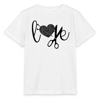 Tricot Tricot Crochet Tricoteur - T-shirt bio MINI CREATOR Stanley/Stella Enfant - blanc - Devant - Maike (125cm)