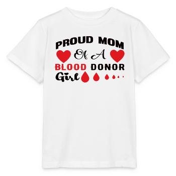 Blood donation Blood donation Blood donor Mama daughter - Stanley/Stella MINI CREATOR Kids’ T-Shirt - white - Front - Maike (125cm)