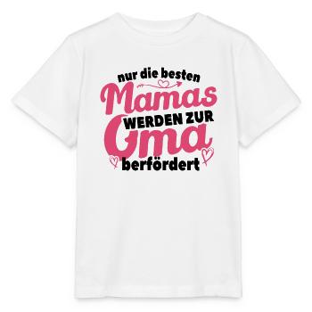 Nur Die Beste Mamas Werden Zur Oma Befördert - Stanley/Stella Kinder T-Shirt MINI CREATOR  - Weiß - Vorne - Maike (125cm)