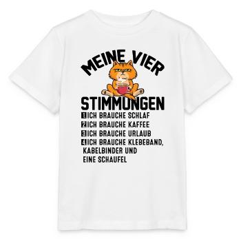 Meine Vier Stimmungen - Stanley/Stella Kinder T-Shirt MINI CREATOR  - Weiß - Vorne - Maike (125cm)