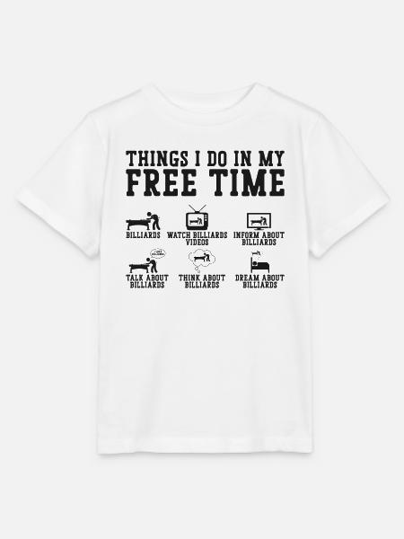 Billiards Pool Player Ball Things - Stanley/Stella Kinder T-Shirt MINI CREATOR - Weiß