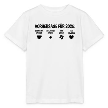 Zukünftige Mutter Zukünftiger Vater 2025 - Stanley/Stella Kinder T-Shirt MINI CREATOR  - Weiß - Vorne - Maike (125cm)