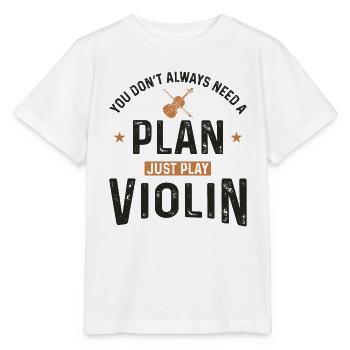 Violoniste violoniste Vous n’avez pas toujours - T-shirt bio MINI CREATOR Stanley/Stella Enfant - blanc - Devant - Maike (125cm)