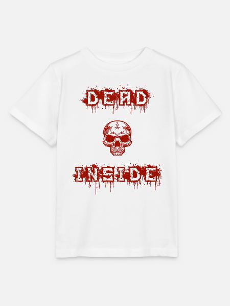 dead inside in red - Stanley/Stella Kinder T-Shirt MINI CREATOR - Weiß