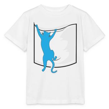 chat dans votre poche - T-shirt bio MINI CREATOR Stanley/Stella Enfant - blanc - Devant - Maike (125cm)