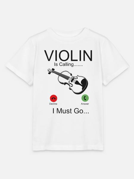 Violin Violinist Phone Display - Stanley/Stella Kinder T-Shirt MINI CREATOR - Weiß