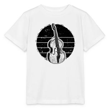 Double bass Double bass player Double bass player - Stanley/Stella MINI CREATOR Kids’ T-Shirt - white - Front - Maike (125cm)
