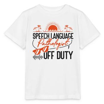 Speech Therapist Therapy Assistant - Stanley/Stella Kinder T-Shirt MINI CREATOR  - Weiß - Vorne - Maike (125cm)