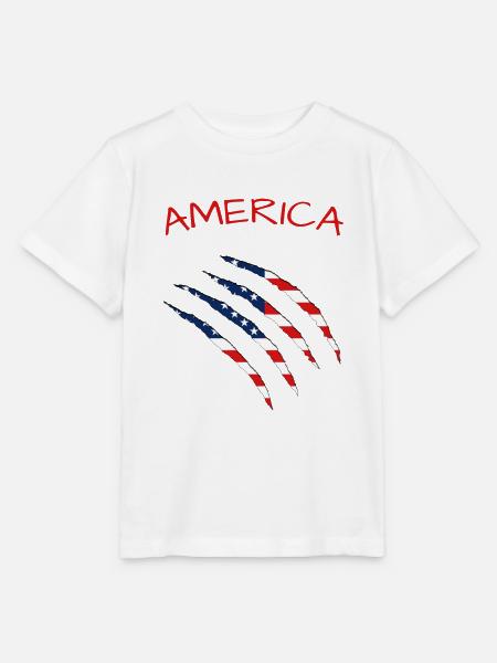 America - Stanley/Stella Kinder T-Shirt MINI CREATOR  - Weiß