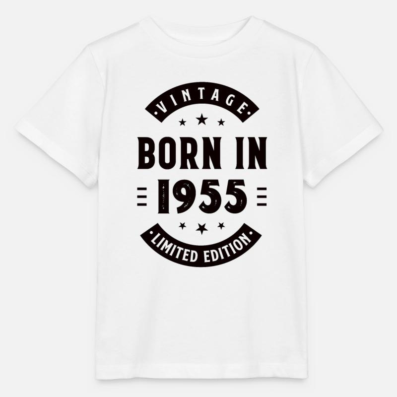 1955 - Année de construction 1955 - Né en 1955 - T-shirt bio MINI CREATOR Stanley/Stella Enfant - blanc