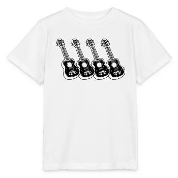 Ukulélé Joueur de ukulélé Ukuléléliste - T-shirt bio MINI CREATOR Stanley/Stella Enfant - blanc - Devant - Maike (125cm)