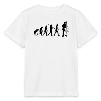 Double bass Double bass player Double bass player - Stanley/Stella MINI CREATOR Kids’ T-Shirt - white - Front - Maike (125cm)