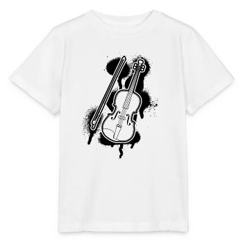 Violin Violinist Violinist - Stanley/Stella MINI CREATOR Kids’ T-Shirt - white - Front - Maike (125cm)