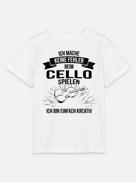 Cello Cellospieler Cellist - Stanley/Stella Kinder T-Shirt MINI CREATOR - Weiß