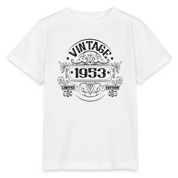 Vintage 1953 Birthday Sayings - Stanley/Stella MINI CREATOR Kids’ T-Shirt - white - Front - Maike (125cm)