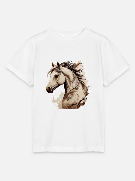 Wildpferd - Stanley/Stella Kinder T-Shirt MINI CREATOR  - Weiß