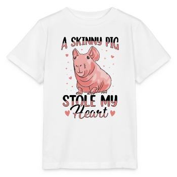 Hairless guinea pig Skinny piggy - Stanley/Stella MINI CREATOR Kids’ T-Shirt - white - Front - Maike (125cm)