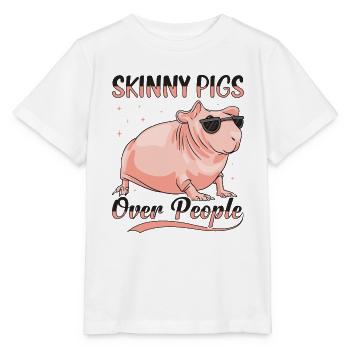 Hairless guinea pig Skinny piggy - Stanley/Stella MINI CREATOR Kids’ T-Shirt - white - Front - Maike (125cm)