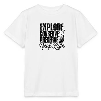 Explore, conserve, preserve: Reef life - Reef - Stanley/Stella MINI CREATOR Kids’ T-Shirt - white - Front - Maike (125cm)