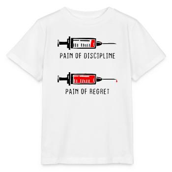 Douleur de la discipline Regret Discipline Fitness Succès - T-shirt bio MINI CREATOR Stanley/Stella Enfant - blanc - Devant - Maike (125cm)