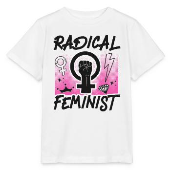 Feminist Radical Feminist - Stanley/Stella Kinder T-Shirt MINI CREATOR  - Weiß - Vorne - Maike (125cm)