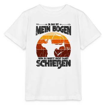 Ja Das Ist Mein Bogen Nein Du Darfst Nicht Damit - Stanley/Stella MINI CREATOR Kids’ T-Shirt - white - Front - Maike (125cm)