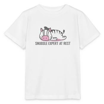 Snuggle Expert at Rest Pajamas Pajamas - Stanley/Stella MINI CREATOR Kids’ T-Shirt - white - Front - Maike (125cm)