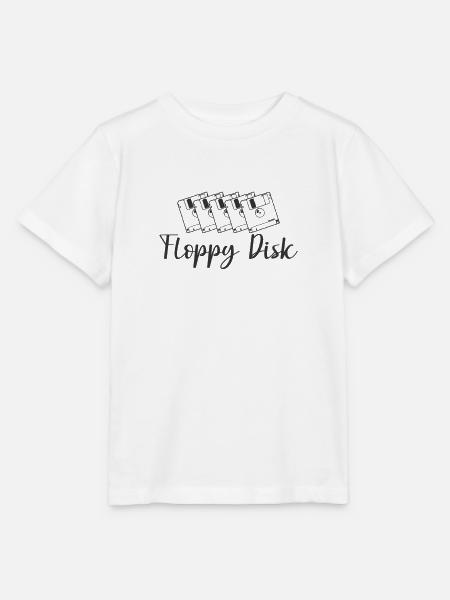 Floppy Disk Retrospeichermodul Datenträger - Stanley/Stella Kinder T-Shirt MINI CREATOR  - Weiß