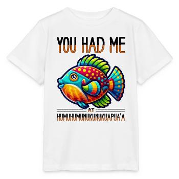 Humuhumunukunukuapua'a Riff-drückerfisch - Stanley/Stella Kinder T-Shirt MINI CREATOR  - Weiß - Vorne - Maike (125cm)
