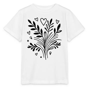 Herzbaum Ast - Stanley/Stella Kinder T-Shirt MINI CREATOR  - Weiß - Vorne - Maike (125cm)