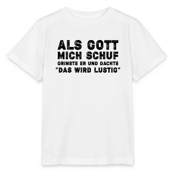 Göttlich Lustig - Stanley/Stella Kinder T-Shirt MINI CREATOR  - Weiß - Vorne - Maike (125cm)
