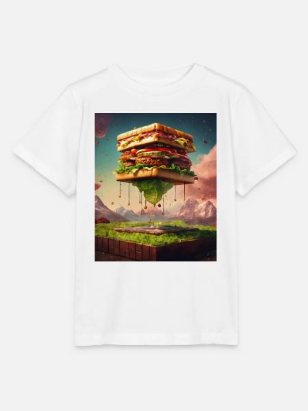 3D Burgerwürfel: Digitale Kunst - Stanley/Stella Kinder T-Shirt MINI CREATOR  - Weiß