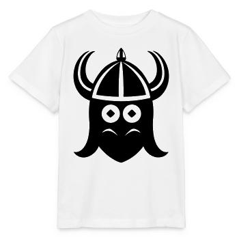 Wikingerhelm Krieger - Stanley/Stella Kinder T-Shirt MINI CREATOR  - Weiß - Vorne - Maike (125cm)