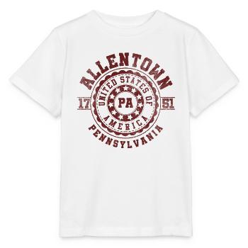 Allentown, Pennsylvanie | Pennsylvanie - & Cadeau - T-shirt bio MINI CREATOR Stanley/Stella Enfant - blanc - Devant - Maike (125cm)