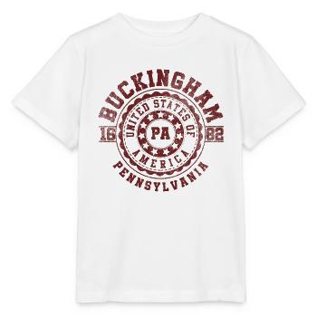 Buckingham, Pennsylvanie | Pennsylvanie - & Cadeau - T-shirt bio MINI CREATOR Stanley/Stella Enfant - blanc - Devant - Maike (125cm)