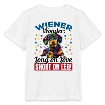 Dachshund Doxie Wiener Dog Breed Wiener Wonder - Stanley/Stella MINI CREATOR Kids’ T-Shirt - white - Front - Maike (125cm)