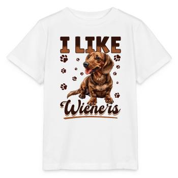 Dachshund Doxie Wiener Dog Breed I Like Wieners - Stanley/Stella MINI CREATOR Kids’ T-Shirt - white - Front - Maike (125cm)