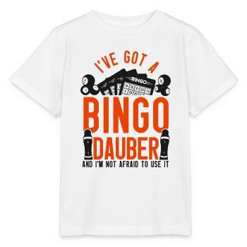 Joueur de bingo J’ai un bingo - T-shirt bio MINI CREATOR Stanley/Stella Enfant - blanc - Devant - Maike (125cm)